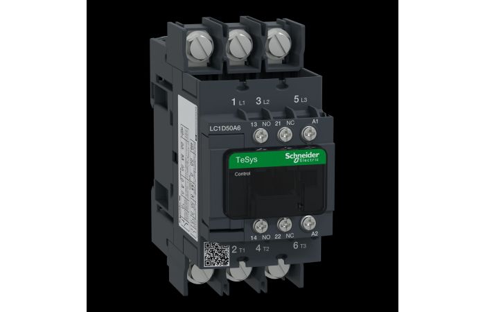 TeSys D3 kontaktorius ?ie diniams pajungimams AC3 2, LC1D50A6M7, , CONTACTORS & MOTOR PROTECTION STANDARD OFFER < 150, TESYS CONTACTORS - SCHNEIDER ELECTRIC (pavadinimas tikslinamas)