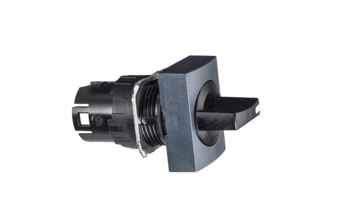 Galvutė perjungikliui 2 padėčių 16mm juodas su fiksacija IP66 ZB6 Harmony - SCHNEIDER ELECTRIC