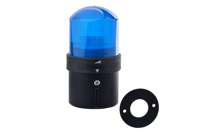 Švyturėlis mėlynas LED su pagrindu D70mm 250V IP65 XVB Universal Harmony - SCHNEIDER ELECTRIC