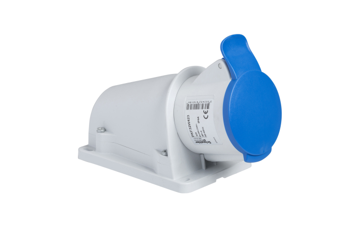 Lizdas CEE v/t 3P 32A 230V IP44 6h kampinis PratiKa - SCHNEIDER ELECTRIC