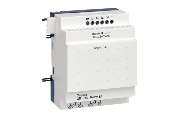 Modulis išplėtimo 10 I/O 100-240V AC 6DI 4 relių Zelio Logic - SCHNEIDER ELECTRIC