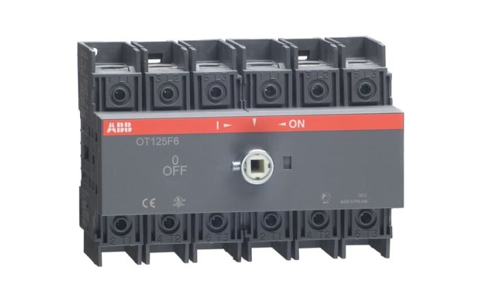 Kirtiklis 6P 125A su vidine rankena OT125F6 - ABB