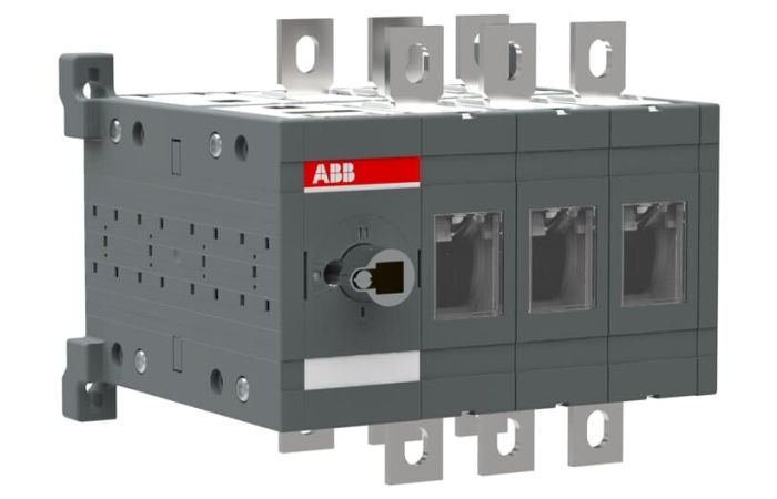 Perjungiklis 3P 400A 1-0-2 be rankenos OT400E03C - ABB