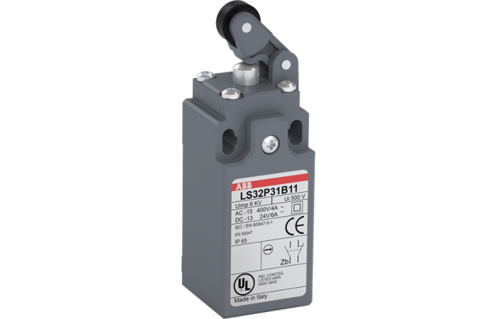 Jungiklis galinis 2nc nuspaudžiama ratukinė svirtis LS31P30B02 - ABB