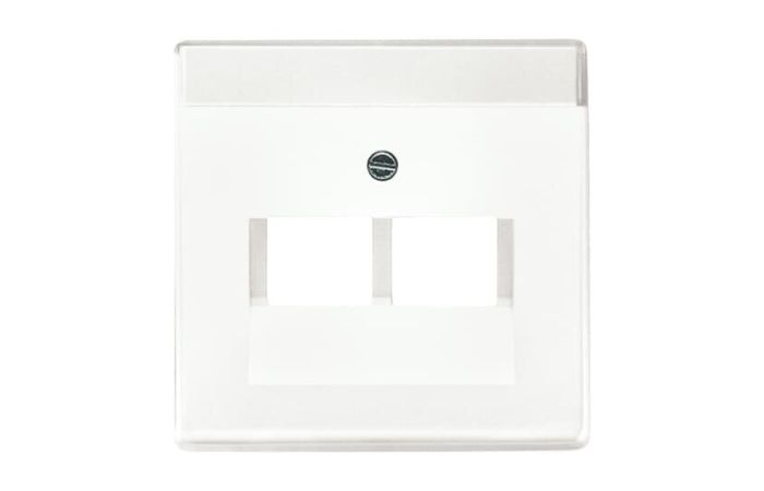 Dangtelis kompiuteriniam lizdui dvigubas RJ45 baltos matinės spalvos 1803-02-884 Future Linear - ABB