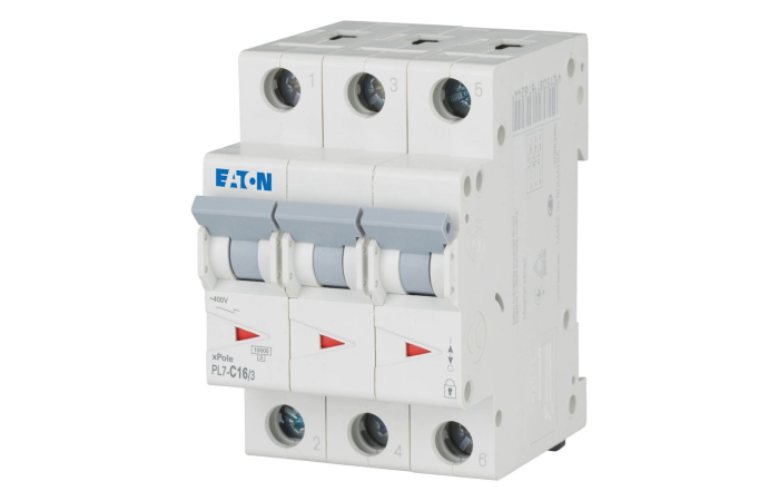 Automatas 3P 16A C 10kA PL7-C16/3 - EATON