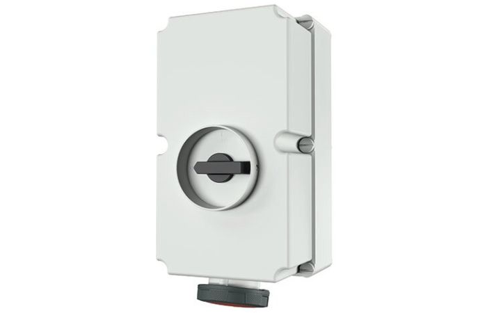 Lizdas v/t 5P 125A 400V IP67 su kirtikliu DUO - MENNEKES