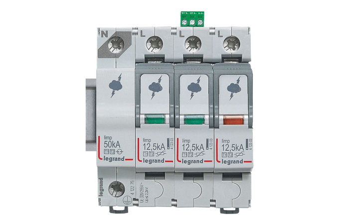 Apsauga viršįtampių 3P+N B+C 12.5/60kA 1+2 tipo - LEGRAND