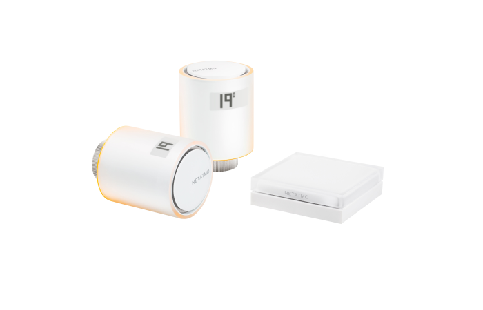 Reguliatorių temperatūros rinkinys radiatoriams [2] su valdymo rele - NETATMO