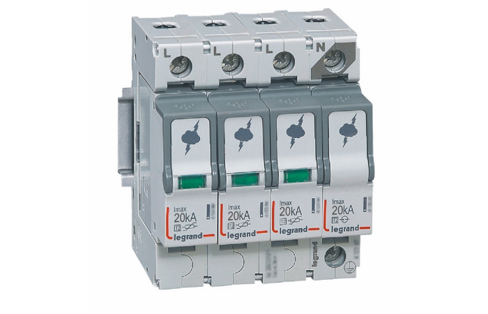 Apsauga viršįtampių 3P+N C 20kA 2 tipo - LEGRAND
