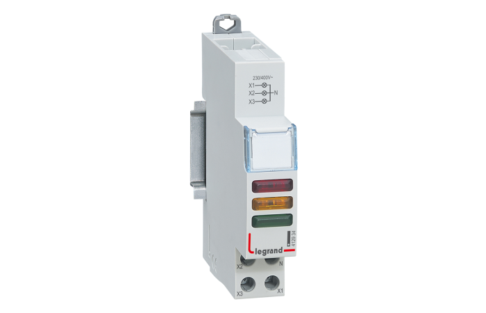 Lemputė modulinė 110/400V AC raudona, žalia, geltona CX3 - LEGRAND