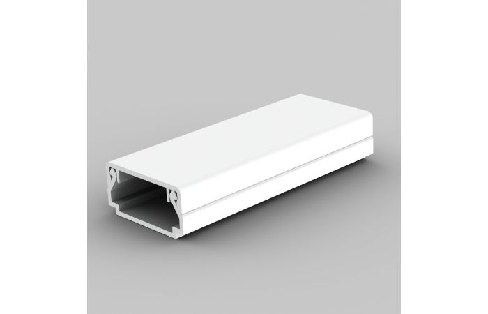 Kanalas 10x20mm mini su apsaugine plėvele behalogenis antibakterinis baltos spalvos [2m] - KOPOS KOLIN