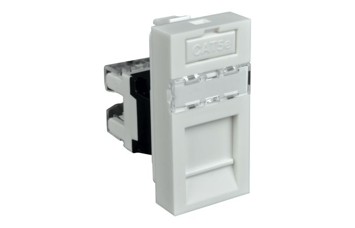Lizdas modulinis RJ-45 45x22.5mm baltas Quadro - KOPOS KOLIN