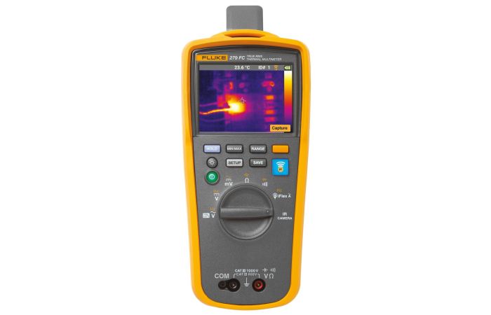 Multimetras skaitmeninis su terminio vaizdo kamera CAT4 2500A AC FLUKE-279FC/IFLEX - FLUKE