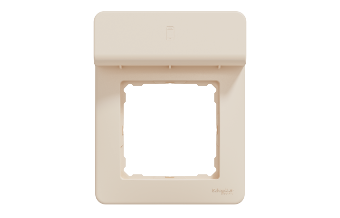 Rėmelis viengubas IP20 su laikikliu telefonui dramblio kaulo spalvos SEDNA DESIGN - SCHNEIDER ELECTRIC