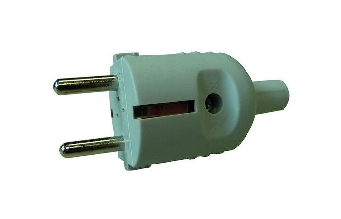 Kištukas a/k SCHUKO su įžeminimu 3x2.5mm2 16A/250V IP20 pilkas PSSTK11 - PROTEC