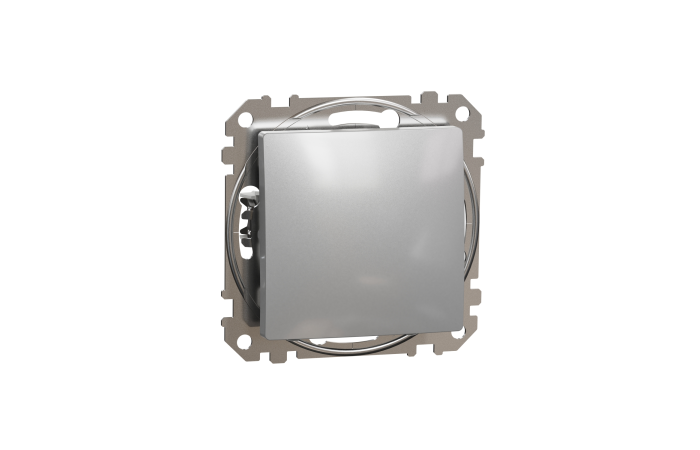 Perjungiklis p/t viengubas be rėmelio aliuminio spalvos 16A 250V SEDNA DESIGN - SCHNEIDER ELECTRIC