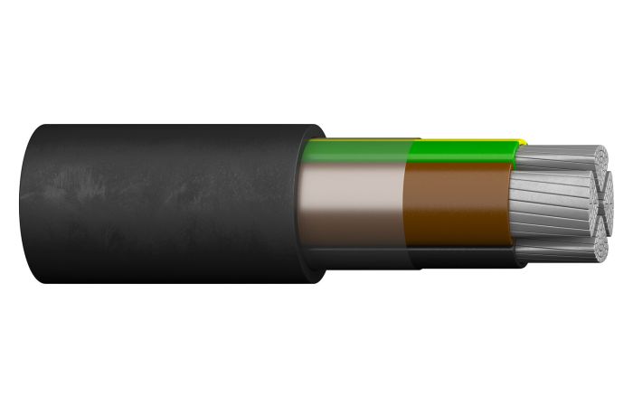 Kabelis aliumininis AXPK-PE 4x16mm2 RE 0.6/1kV [matuojamas] - PRYSMIAN