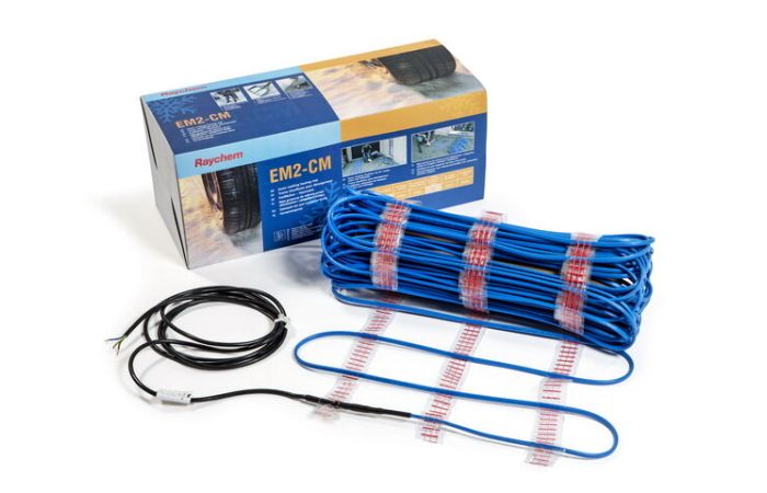 Kilimėlis šildymui 6.0m2 0.6x10m 1860W 230V lauko įėjimams, įvažiavimams EM2-CM - RAYCHEM