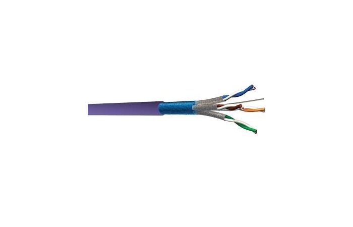 Kabelis kompiuterinis F/FTP 4x2x0.5 Kat.6A LSZH Cca klasė [matuojamas] - MMC