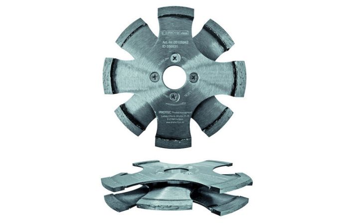 Diskas pjovimo deimantinis 17.9mm trijų diskų 125x22.23mm plytoms, betonui, gelžbetoniui - PROTEC