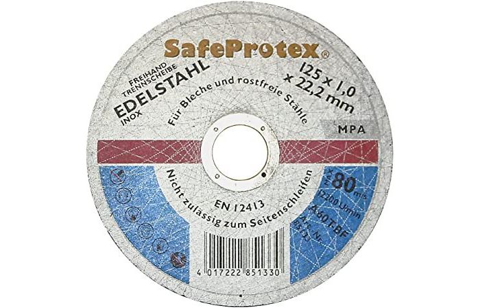 Diskas pjovimo metalui D125mm 1mm 22.2mm SAFE Protex [pak. po 10 vnt] - DIEWE