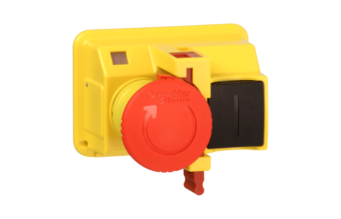 Mygtukas avarinis v.aps dėžutei (GV2MC02) - SCHNEIDER ELECTRIC