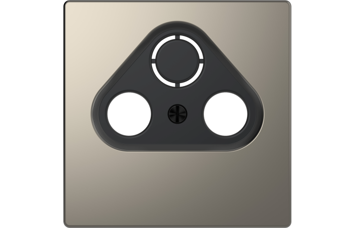 Dangtelis TV/SAT lizdui 2/3 skylių nikelio spalvos System Design - SCHNEIDER ELECTRIC