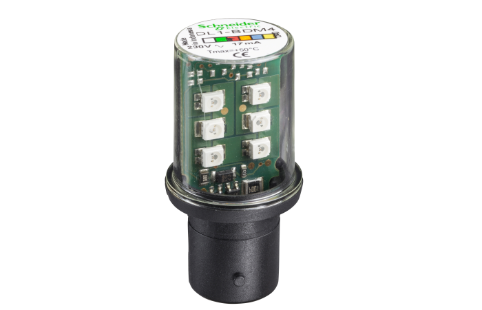 Lempa indikacinė LED BA15d 230V AC raudona XVP Harmony - SCHNEIDER ELECTRIC