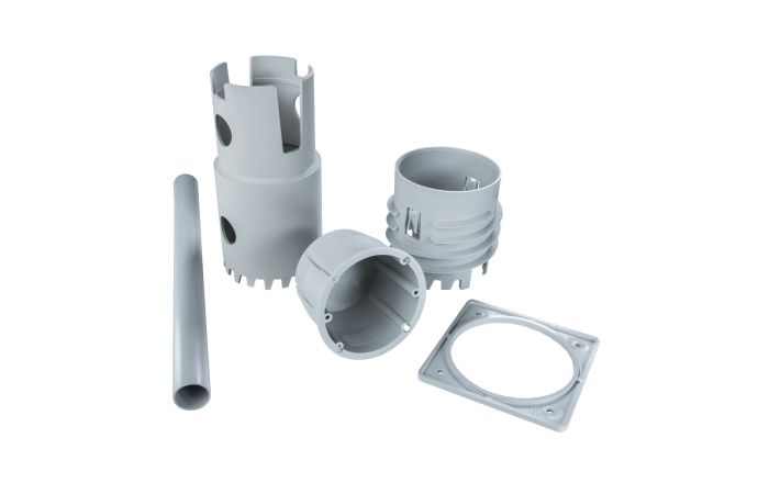 Dėžutė p/t [73x52] į fasado šiluminę izoliaciją su laikikliu ir rankiniu gręžimu - KOPOS KOLIN