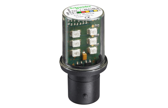 Lempa indikacinė LED BA15d 24V AC/DC žalia XVB Harmony - SCHNEIDER ELECTRIC