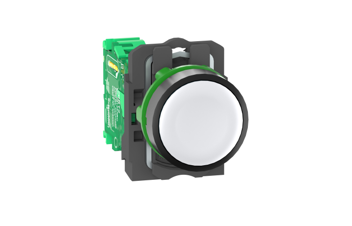 Mygtukas be fiksacijos 22mm baltas su siųstuvu IP66 XB5R Harmony - SCHNEIDER ELECTRIC
