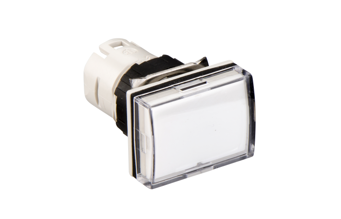 Galvutė lemputei balta 16mm stačiakampė ZB6 Harmony - SCHNEIDER ELECTRIC