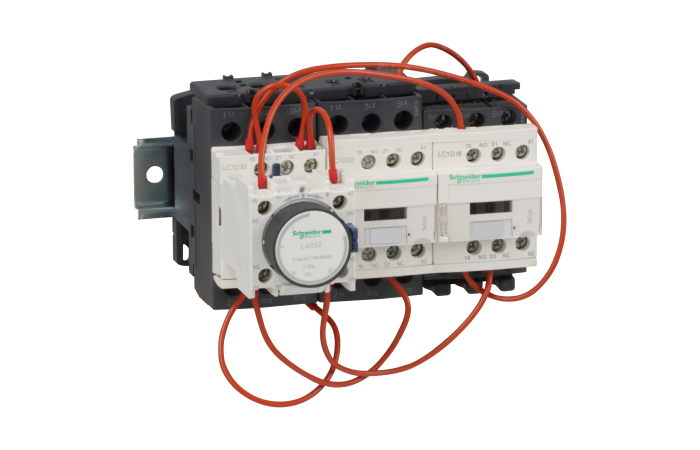 Kontaktorius žvaigždė-trikampis 3x3P 25kW 230V AC 3x3no LC3D TeSys - SCHNEIDER ELECTRIC