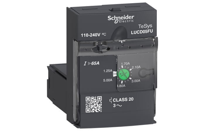 Modulis apsaugos 1.25-5A 110-240V AC/DC CL 20 išplėstas LUCD TeSys - SCHNEIDER ELECTRIC