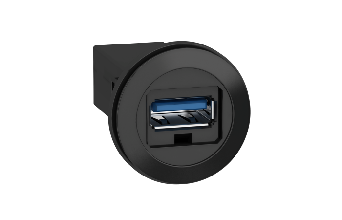 Lizdas USB 3.0 22mm juodas XB5 Harmony - SCHNEIDER ELECTRIC
