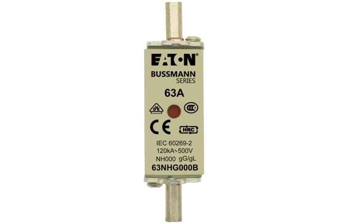 Saugiklis 63A 120kA 500V AC gL/gG NH000 - EATON