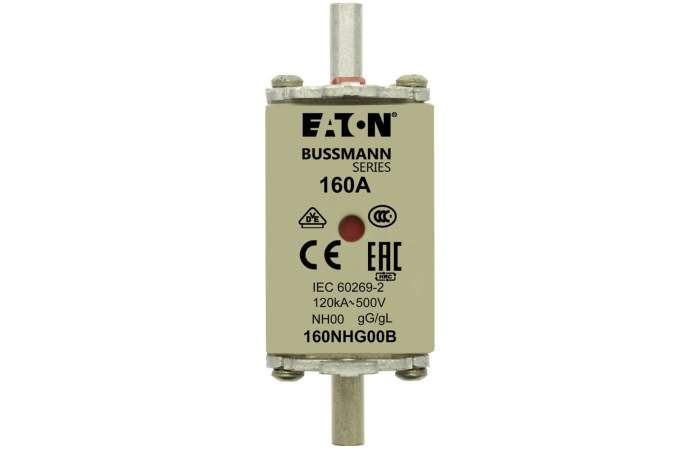 Saugiklis 160A 120kA 500V AC gL/gG NH00 - EATON