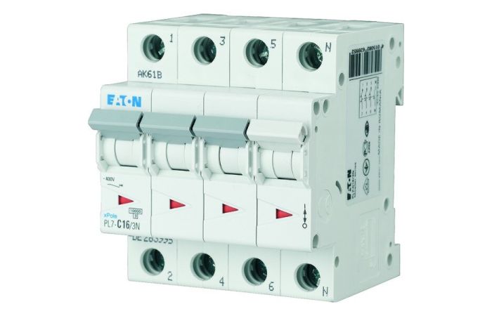 Automatas 4P 50A C 10kA PL7-C50/3N - EATON