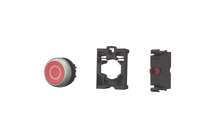 Mygtukas raudonas 1nc be fiksacijos raudonas "O" M22-D-R-X0/K01 - EATON