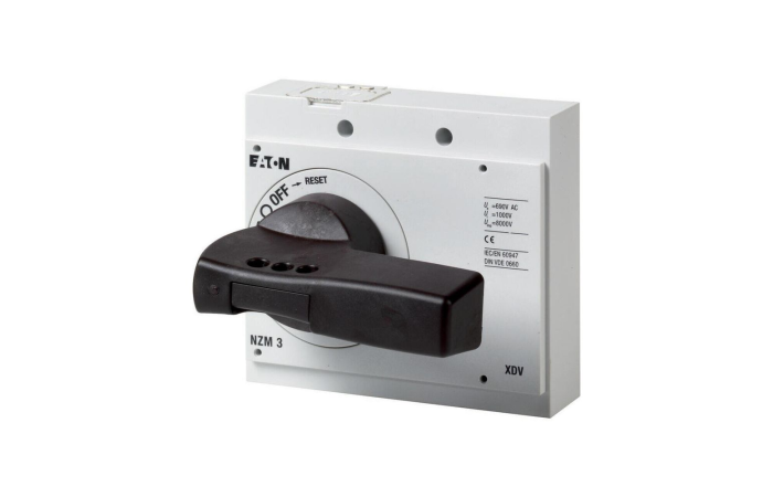 Rankena automatui pasukama su rakinimu 0 juoda NZM3-XDV - EATON