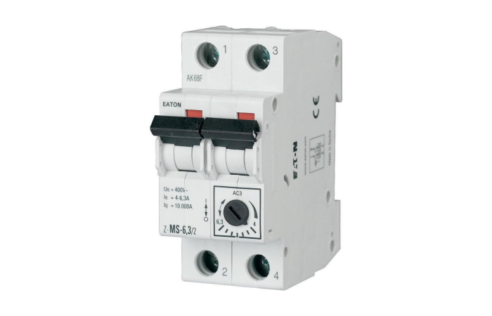 Automatas reguliuojamas 2P 4-6.3A Z-MS-6.3/2 - EATON