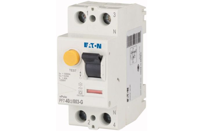 Relė srovės nuotėkio RCCB 2P 40A 30mA G-tipas PF7-40/2/003-G-DE - EATON