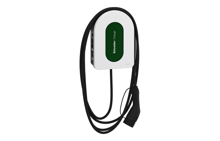 Stotelė įkrovimo montuojama 11kW 16A 400V IP55 IK10 T2 su kabeliu 7m WiFi/Ethernet/OCPP 1.6 „Schneider Charge“ - SCHNEIDER ELECTRIC