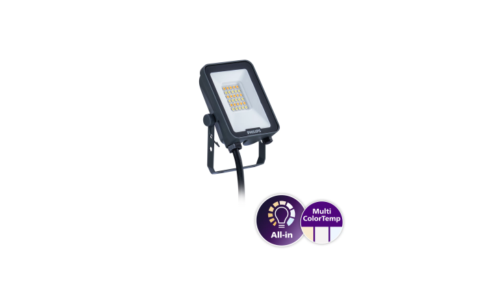 Prožektorius LED 10W IP65 3000/4000/6500K 1100/1200lm BVP167 LED12/830_40_65 PSU 10W SWB LEDINAIRE - PHILIPS