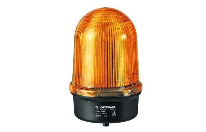 Švyturėlis besisukantis LED 230V AC IP65 geltonas BM 115-230VAC - WERMA
