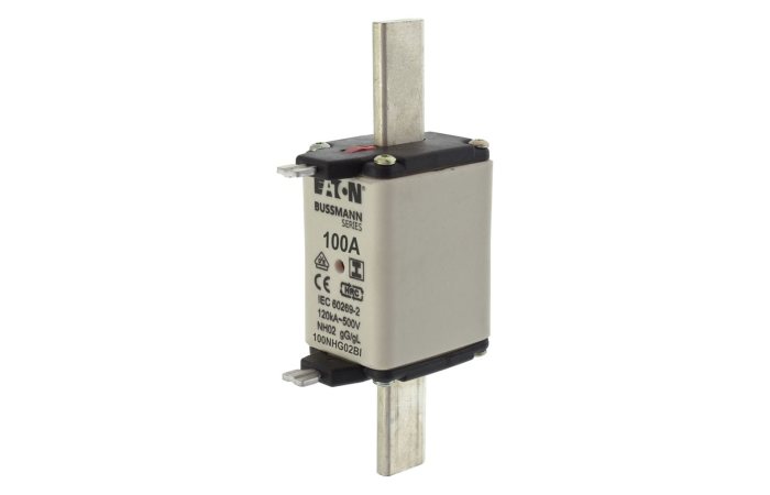 Bussmann series low voltage NH Fuse NH FUSE 100A 500V GL/GG SIZE 02 - EATON (pavadinimas tikslinamas)
