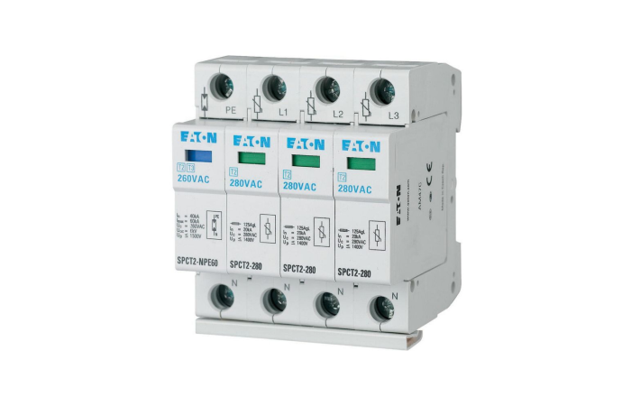 Apsauga viršįtampių 4P C 20kA 2 tipo SPCT2-280-3+NPE - EATON