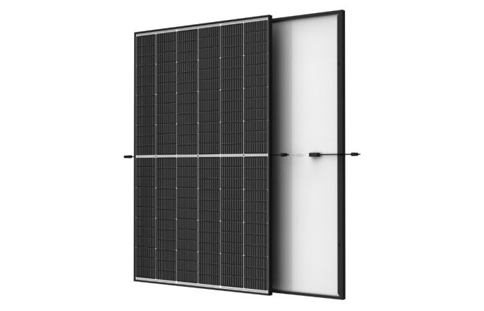 Saulės modulis 450W 1762x1134x30mm N-tipas juodas rėmas, stiklas/stiklas 44.6V DC 10.09A Vertex S+ - TRINA SOLAR