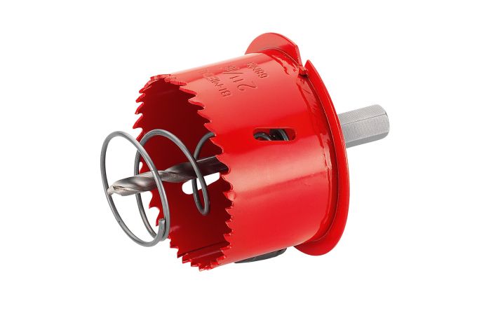 Freza 68mm gipso kartonui su centravimo grąžtu, spyruokle, nuima kraštelį - CIMCO